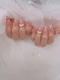 ワンカラー🎀2本アート💅【オフ無し・ケア込】お爪を痛めないパラジェル使用⭐︎マグネットジェルも選んで頂けます♪