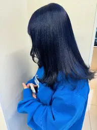 【低ダメージ︎・色持ち・ツヤ感アップ🌟】イルミナカラー＋トリートメント＋ブロー