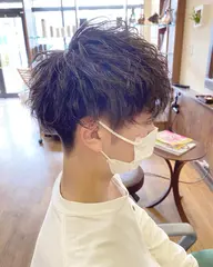《minimo限定》ニュアンスパーマ➕メンズカット