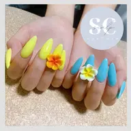 【11時〜20時終了】スカルプワンカラー+プルメリア2個(オフあり)