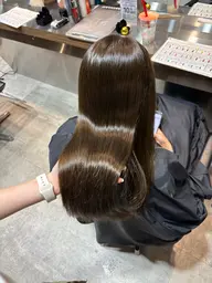 ワンカラー🎨+𝔸𝕦𝕛𝕦𝕒3stepトリートメント🫧(+1000円でカットできます✂︎)