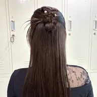 🎀ヘアセット🎀ハーフアップアレンジ⟡.*