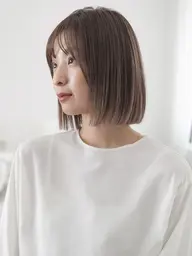 🤍透明感カラー＋トリートメント【艶髪・赤みを抑えたい方◎】