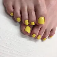 オフなし フットネイル一色塗り