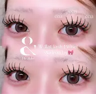 【&Healthy🍑】まつげパーマ×ダブルフラット✨90分つけ放題