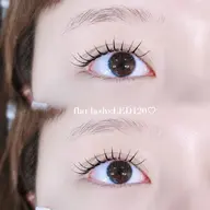 高持続✨LED×フラットラッシュ100本👱🏻♀️🩵(初回オフ無料)