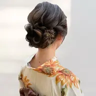 【夏季限定/花火大会】浴衣着付け+ヘアセット付き¥8800