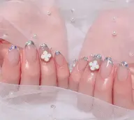 【毎回オフ無料】大人気ガラスフレンチ(ソフトジェルオフ込み)