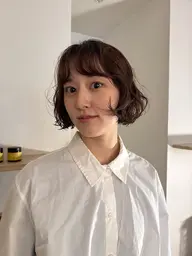 パーマ🌸カット、ケアトリートメント付き(3step)📍