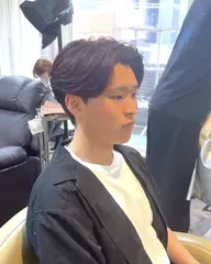 メンズカット+ニュアンスパーマ