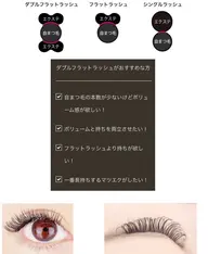 【ダブル】フラットラッシュ 80束