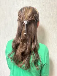 🎀꙳.*ヘアアレンジʚ🎀ɞ【ꕤ*.゚ハーフアップスタイル🌈⠀】