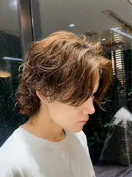 【当日予約◎】メンズカット + メンズパーマ+ヘアカラー