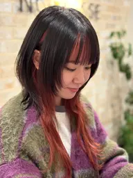 【デザイン抜群🌈】カット+インナーカラー+バイカルテトリートメント