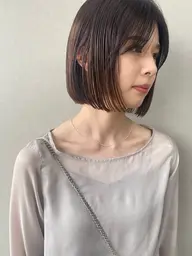 透明感艶髪ケアカラー+カット+超音波クイックトリートメント《博多美容室》《福岡美容室》