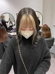 人気No.3👑ダメージを気にする方オススメ✂︎似合わせカット&インナーカラー🧏🏻♀️
