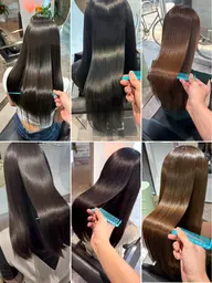 【クセ、うねりを整えて最高の収まりへ✨】カット+カラー+髪質改善縮毛矯正+クイックトリートメント+マイクロバブル頭皮洗浄