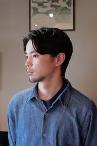 《前髪あげ毛流れ》メンズカット✂️➕パーマ🌀