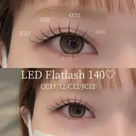 タレ目風デザイン🩵フラットラッシュ🩵マツエク/140本 LEDがおすすめ☆