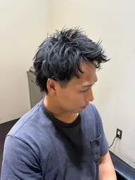 メンズカット＋ツイストスパイラルパーマ