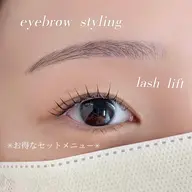 セットメニュー✨韓国束感風ラッシュリフト+アイブロウ🤍