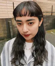 《学割U22》【平日限定16時~17時】艶カラー+前髪カット 女性のみ◎