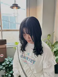 《シャンプーブロー込》前髪カット + 透明感カラー 🍃
