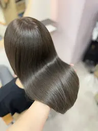 【理想の明るさへ✨️】ブリーチなしのダブルカラー+ヒト幹細胞トリートメント