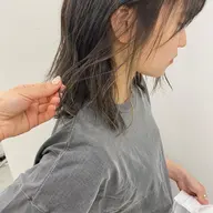 似合わせカット+透明感イルミナカラー🌿+顔まわりにアクセント◎イヤリングカラー🔮⛓💎