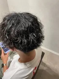 メンズカット+パーマ