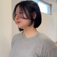 ボブカット+透明感カラー
