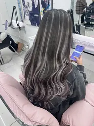 艶カラー+シールエクステ(40~100枚)👾🖤⋆͛*͛
