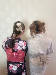 お祭りヘアアレンジ