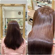【巻いたような自然な仕上がり】前髪カット+前髪縮毛矯正