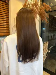 縮毛矯正(カットあり)+水素トリートメント→¥19800