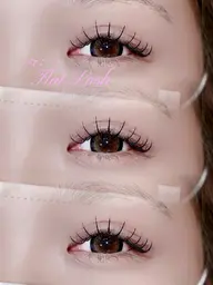 【初回¥1500 OFF🪽】 💙 オフあり)フラットラッシュ上 120本 束感コーティング仕上げ🪄