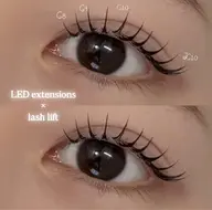 【🤎リフエク100本🤎】LED(フラットラッシュ)×まつ毛パーマ/オフなし