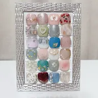 ｛foot｝定額ネイル　親指アート　オフなし