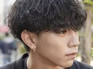 骨格矯正カット➕波巻きパーマ