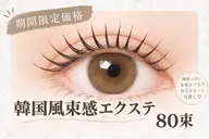 📣 【LED 韓国風束感エクステ80束】 90分※オフありの場合+550円