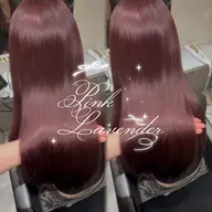 🎀人気No.3🎀暖色ワンカラー ＋tr＋ 超音波アイロン(ワインレッド、ボルドー)〖新宿/当日予約◎〗