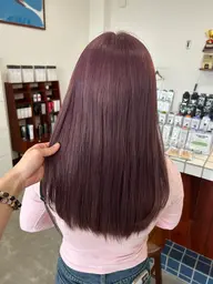 透明感カラー (ブリーチ込み)＋レイヤーカット👩‍🦳💋
