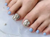 フット🦶親指💙埋め尽くしデザイン✨【オフあり】 （フラッシュorマグネット変更🉑🫧）