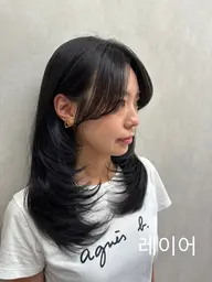 【前髪・顔まわりで盛れるカット🤍】×AMASIAトリートメント×韓国コテ巻き仕上げ🤍