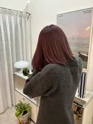 ナチュラルハイライト+カラー