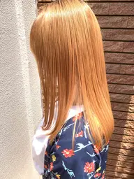 ブリーチ1回まで|ハイトーンメンテナンスカラー+カット+トリートメント(ブリーチリタッチ可)