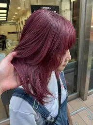 【🚺レディースご新規様】お顔周りカット➕ケアブリーチ🌟➕透明感カラー📄➕3step超音波トリートメント🧴◌
