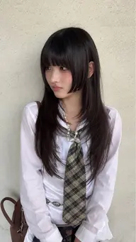 《✨フルコース》🌿カット+カラー+4step TR レイヤー/韓国レイヤー/ハッシュカット/透明感カラー/ツヤカラー