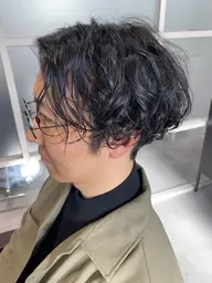 【朝3分で無造作セット完成】メンズカット+ツイストスパイラル+眉カット