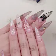 【チップ長さだし】持ち込みデザイン(ゴテゴテデザイン10本ok!)